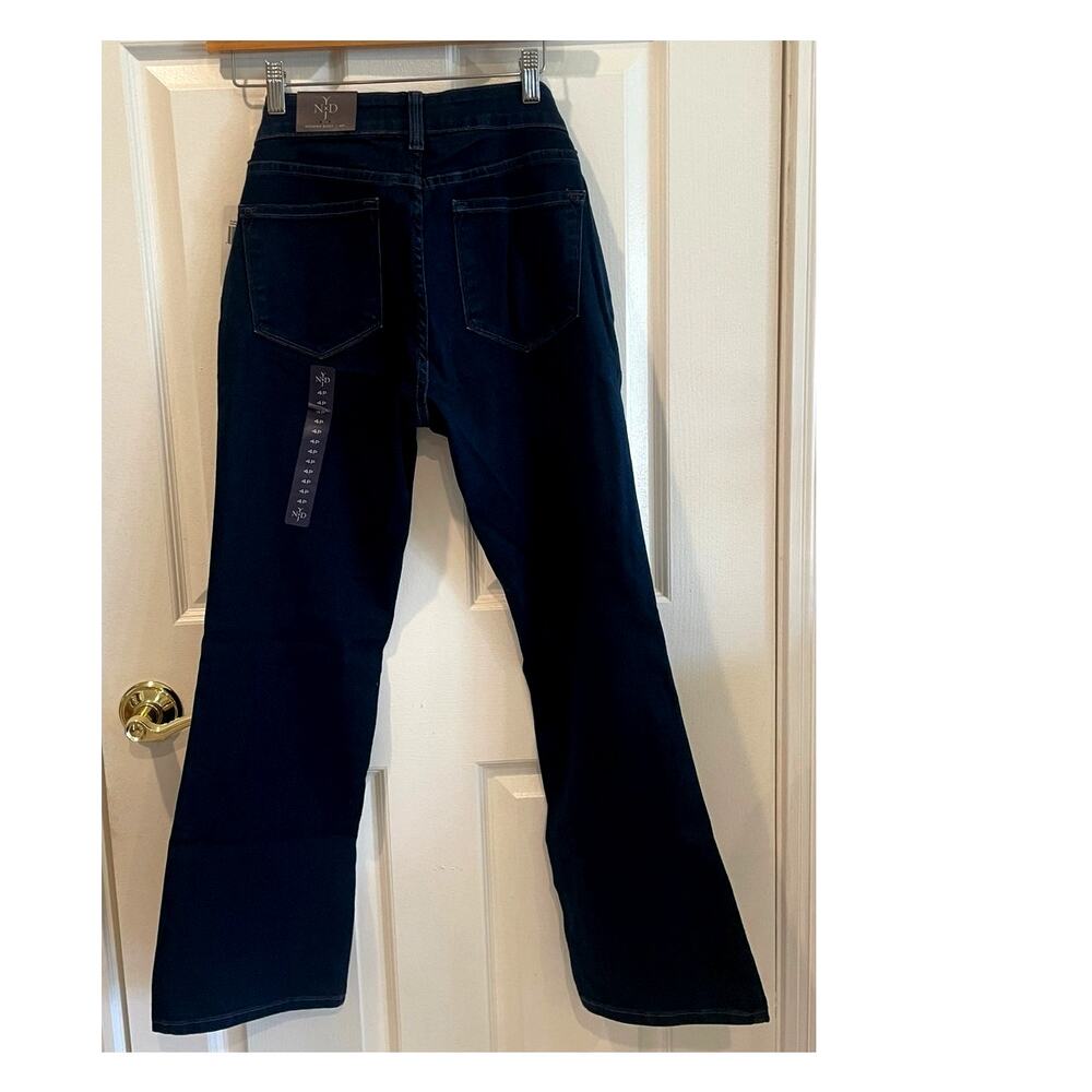 NWT NYDJ Not Your Daughter's Jeans 4P Petite Dark Wash Bootcut Lift Tuck Blue - Picture 5 of 8